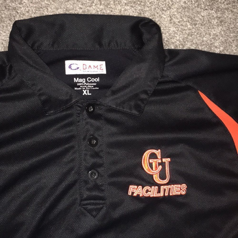 Mens the game team Campbell Camels golf polo shirt XL
